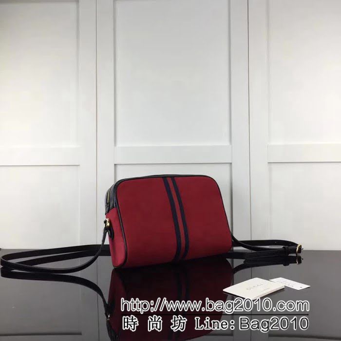 GUCCI古馳原單 新款專櫃品質原單貨實物實拍 517080 大紅磨砂單肩斜挎包 HY1094